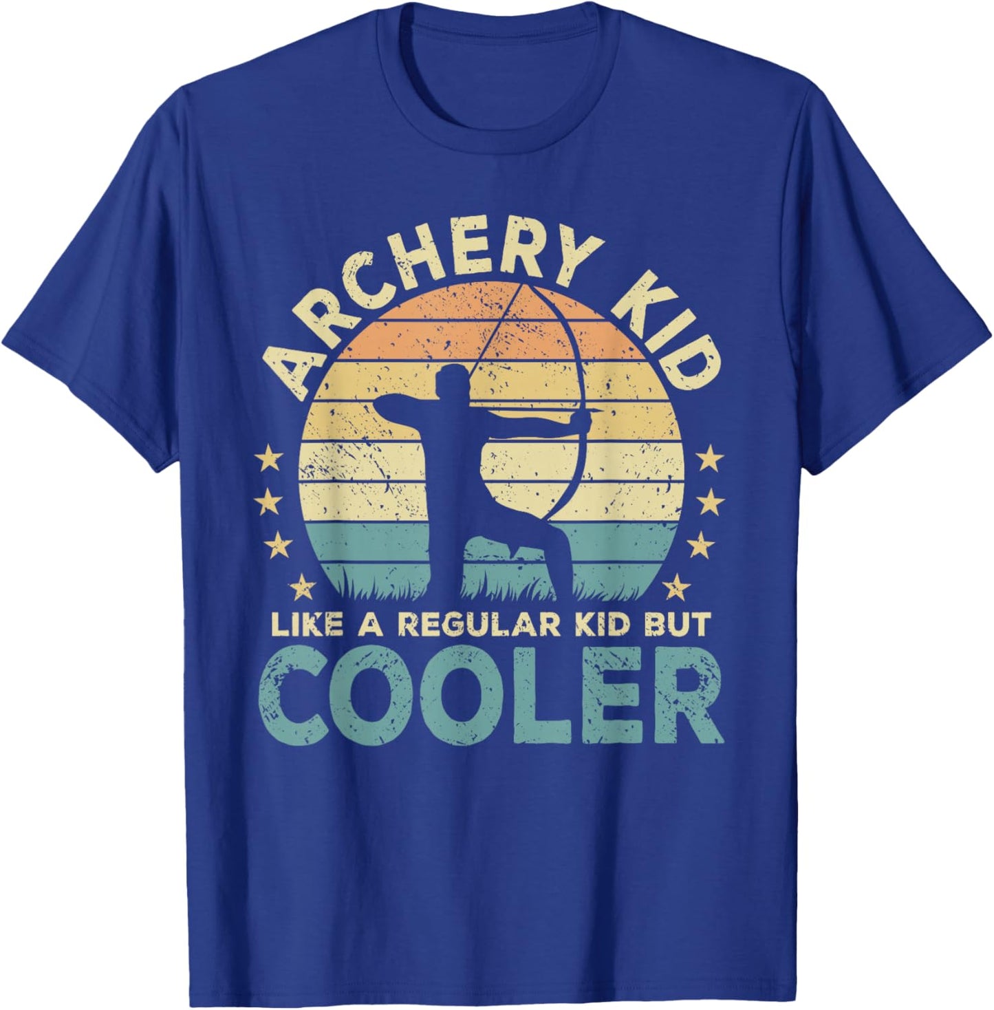 Archery Kid Archer Funny Bow And Arrow T-Shirt - T-Shirt | Royal