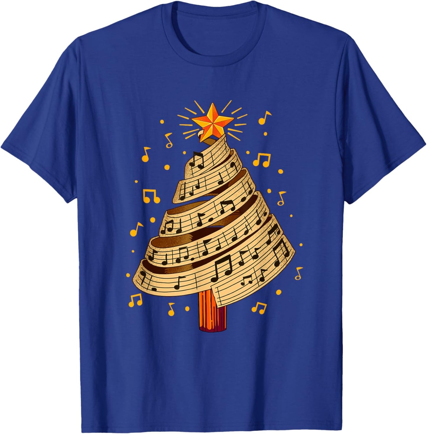 Christmas Tree Musical T-Shirt - T-Shirt | Royal