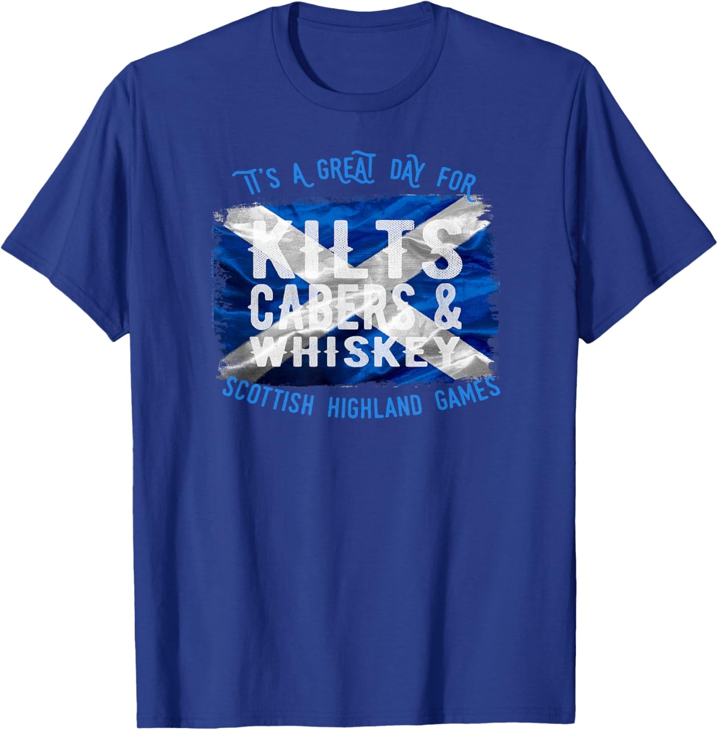 Kilts Cabers & Whiskey Scottish Highland Games Shirt für Herren T-Shirt - T-Shirt | Royal