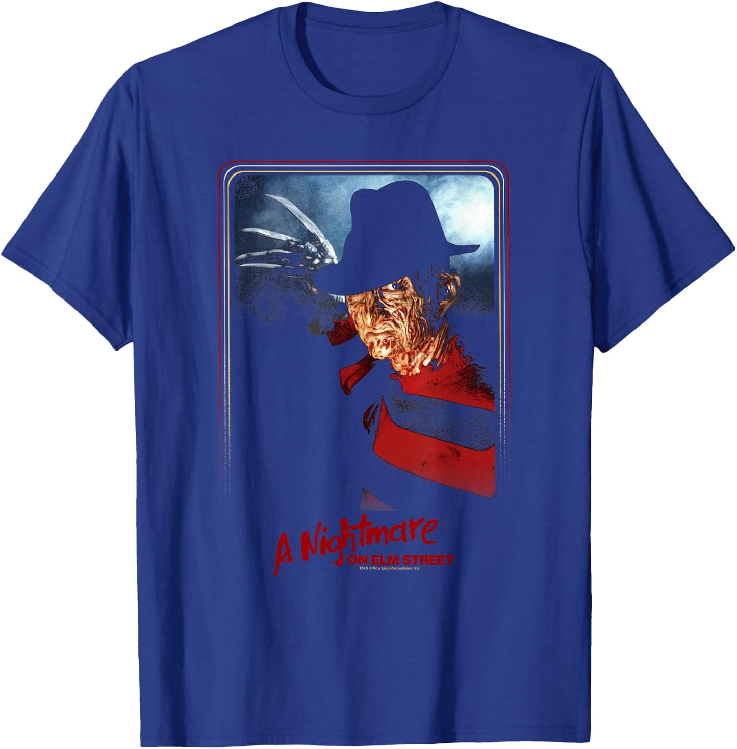 A Nightmare On Elm Street Freddy Kruger Poster T-Shirt - T-Shirt | Royal