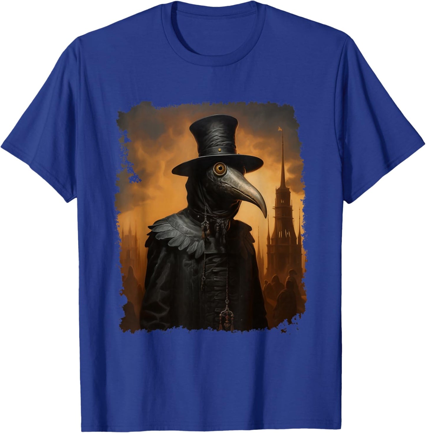Plague Doctor Black T-Shirt - T-Shirt | Royal