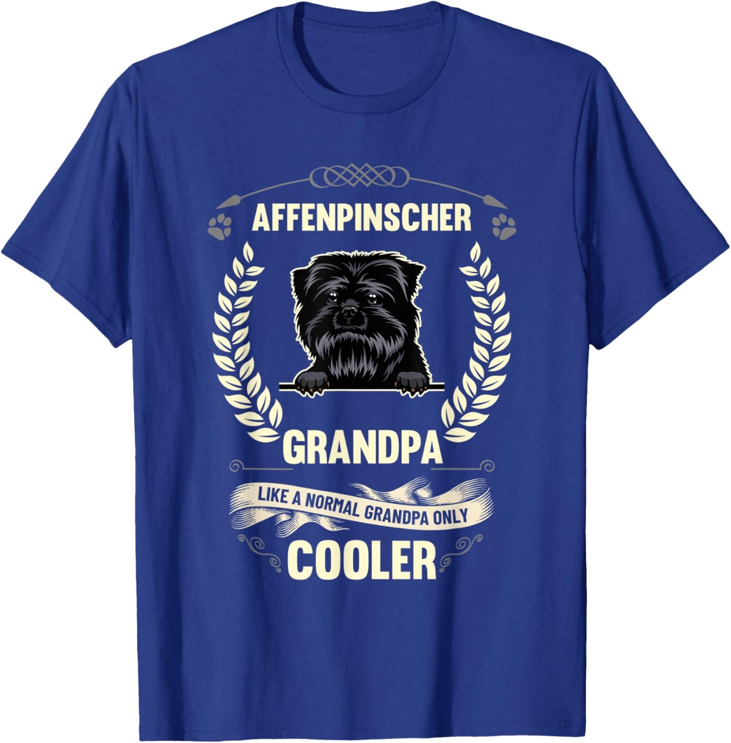 Affenpinscher Grandpa Like A Normal Grandpa Only Cooler T-Shirt - T-Shirt | Royal