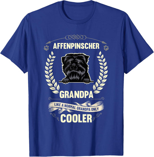 Affenpinscher Grandpa Like A Normal Grandpa Only Cooler T-Shirt - T-Shirt | Royal
