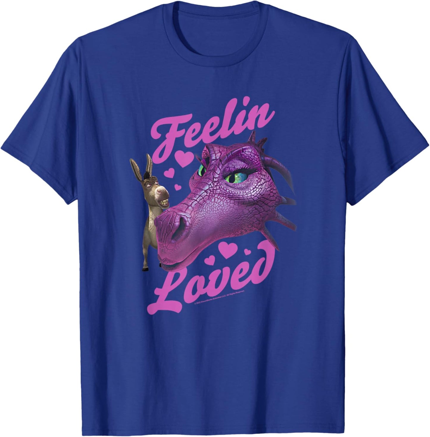 Shrek Donkey Dragon Feelin Loved T-Shirt - T-Shirt | Royal