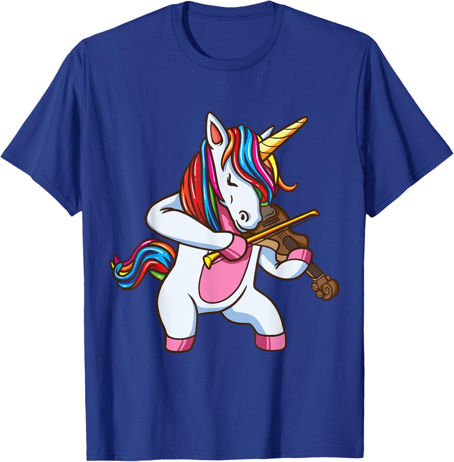 Violinist Unicorn Violin Viola Player Music Lover Gift Shirt T-Shirt - T-Shirt | Royal