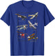 WWI Fighters Airplanes T-Shirt - T-Shirt | Royal