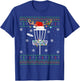 Disc Golf Ugly Xmas Lighting Santa Disc Golf Christmas T-Shirt - T-Shirt | Royal
