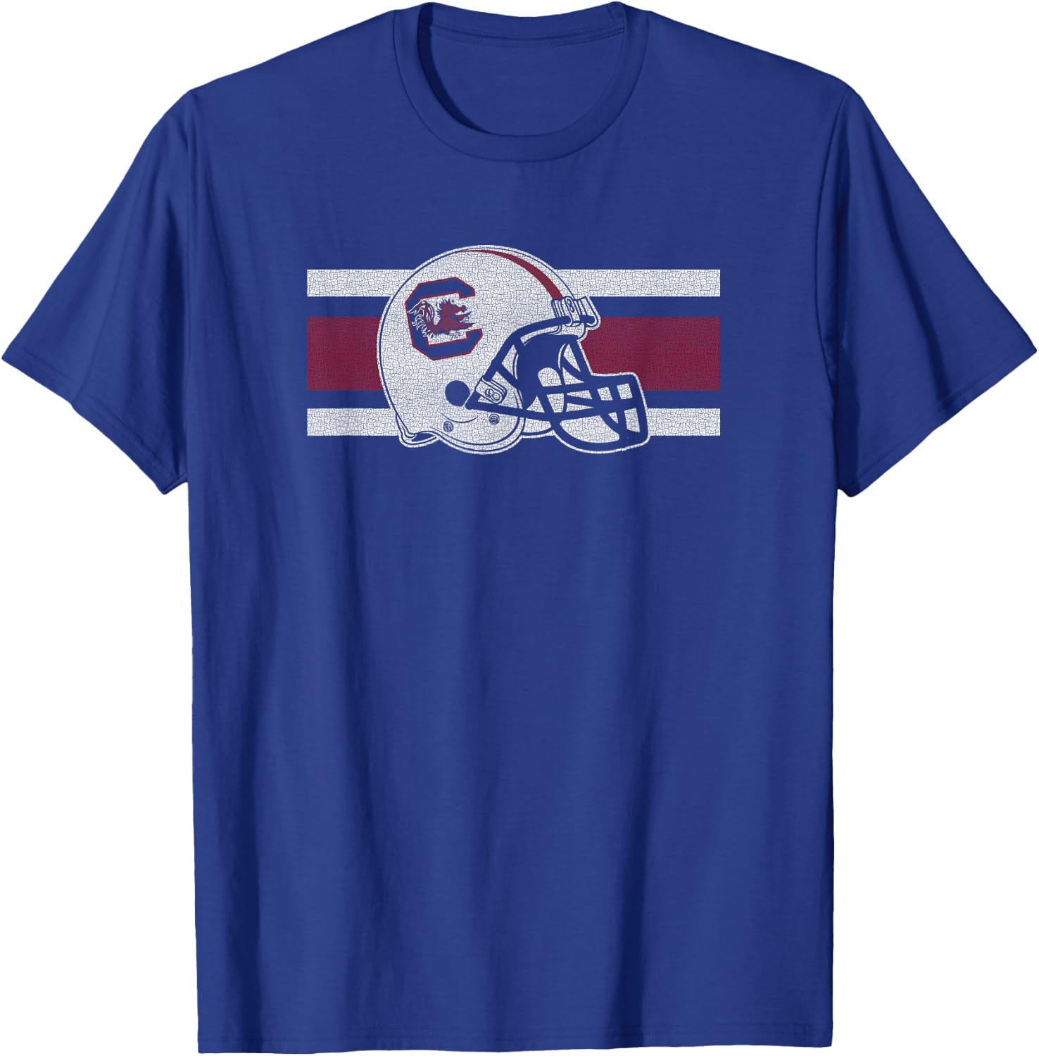 South Carolina Gamecocks Football Retro Helmet Black T-Shirt - T-Shirt | Royal