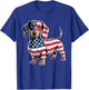 Dachshund Dog 4th of July American Flag Gifts Women T-Shirt - T-Shirt | Royal