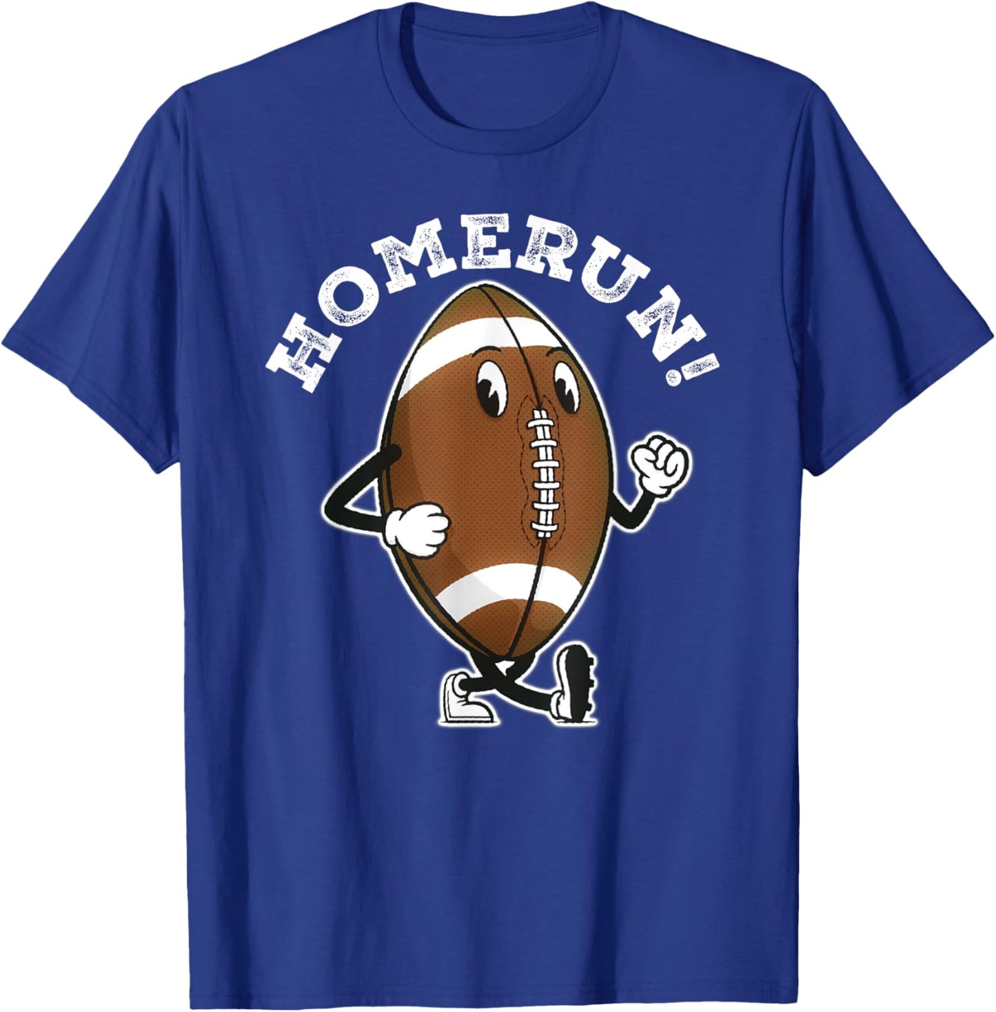 Funny HomeRun Baseball Football Mash Up T-Shirt - T-Shirt | Royal