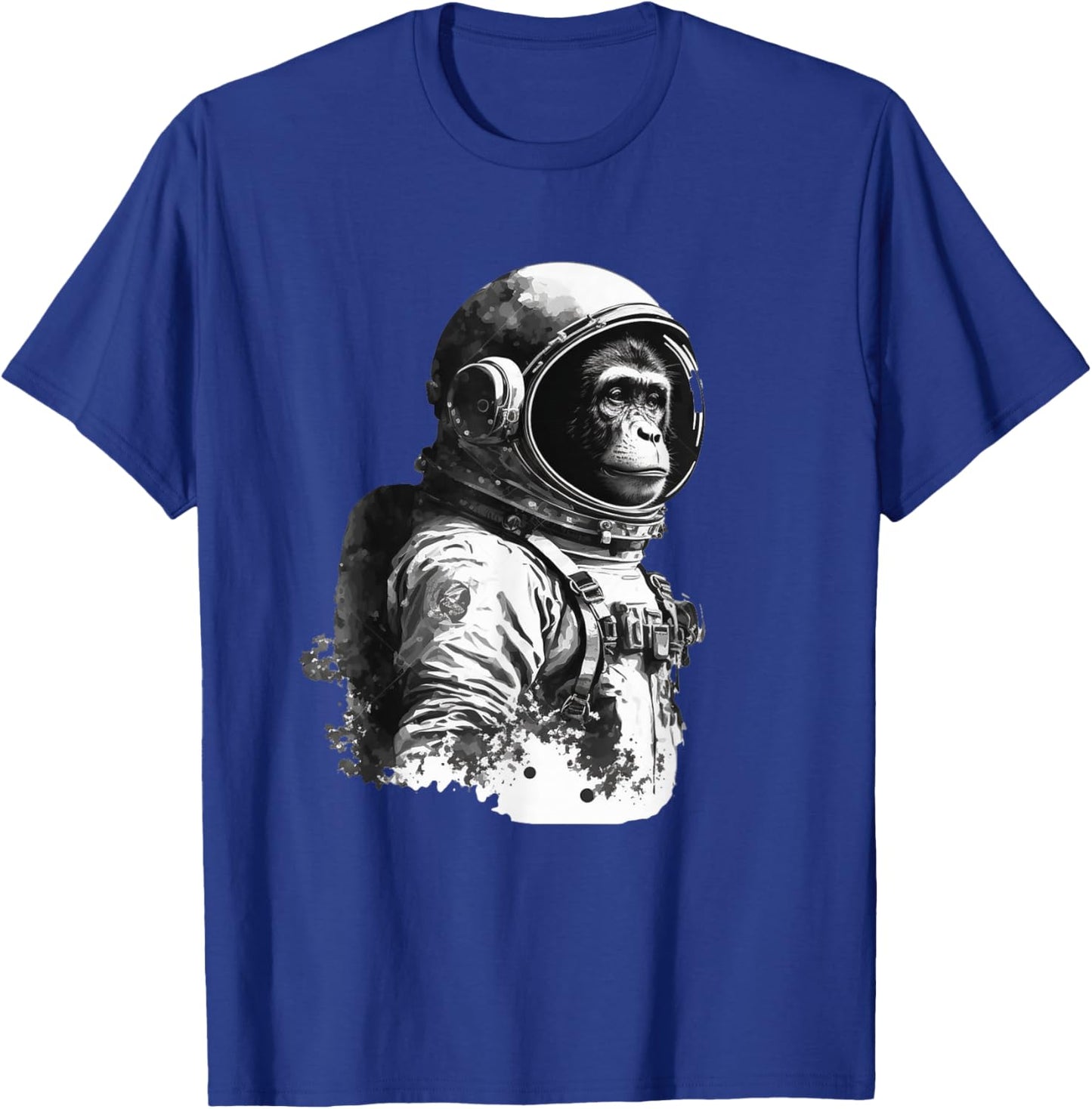 Space Vintage Travel Astronaut Monkey Astronaut T-Shirt - T-Shirt | Royal