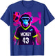 Soccer Monkey Autumn Leaves Led Graphic T-Shirt - T-Shirt | Royal