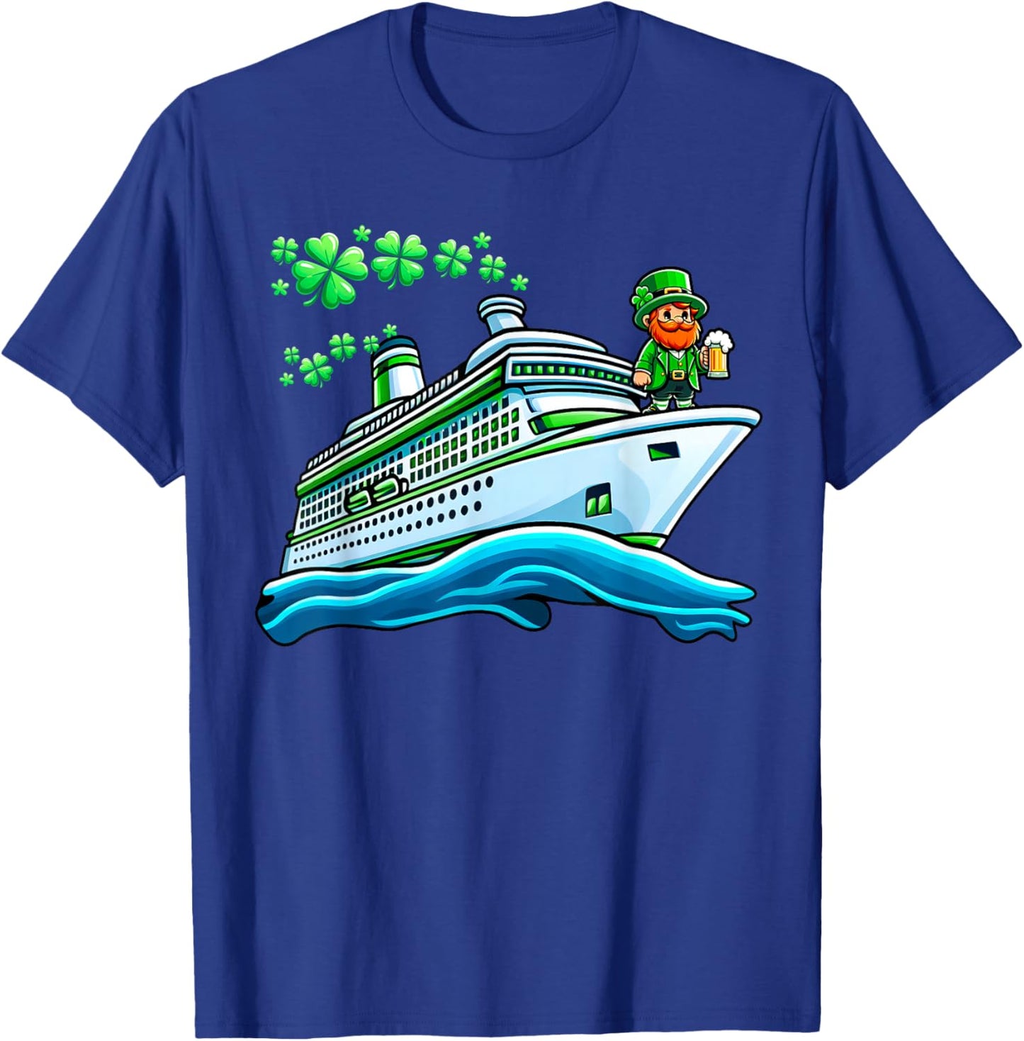 St Patricks Day Cruise Shamrock Family Trip Saint Paddys T-Shirt - T-Shirt | Royal