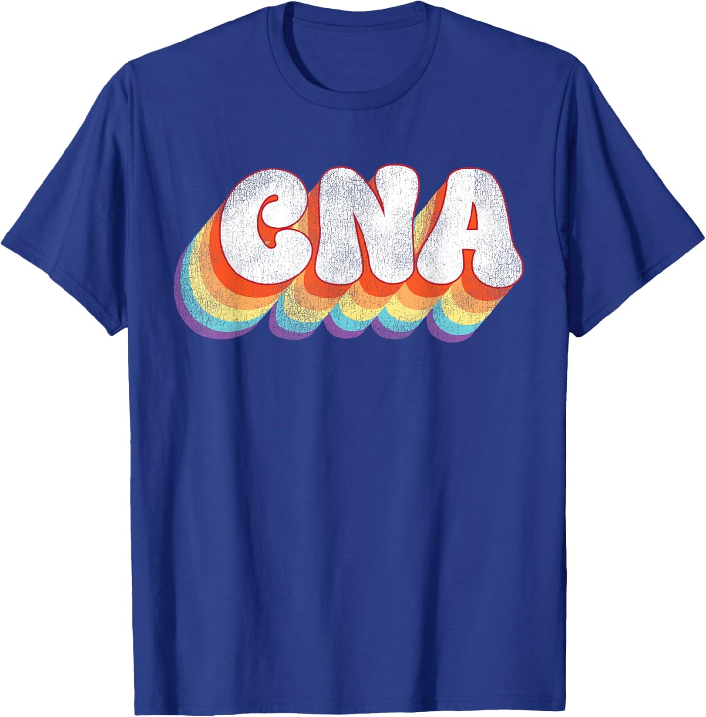 CNA Nurse Certified Nursing Assistant Retro Vintage Cna T-Shirt - T-Shirt | Royal