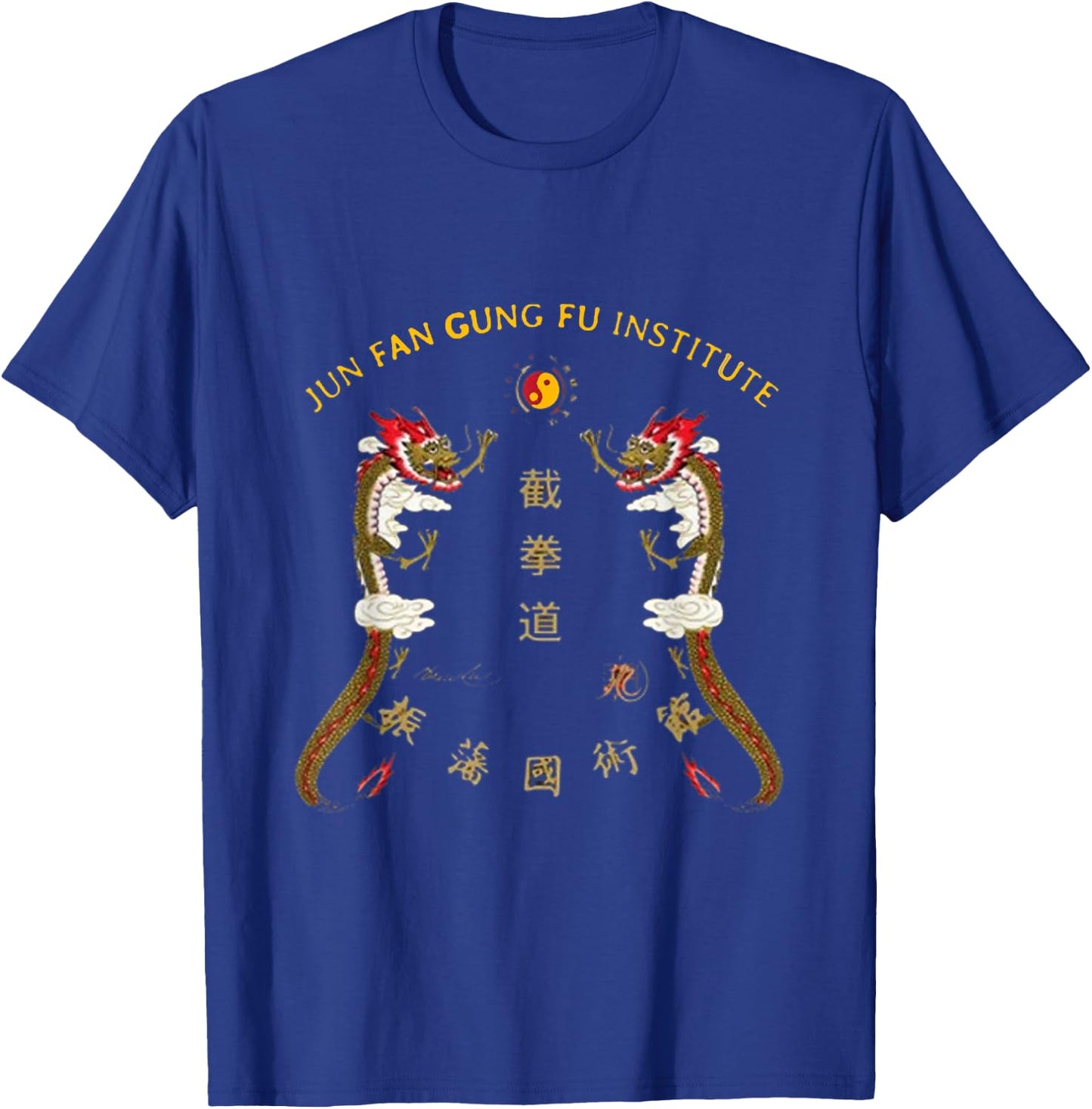 Black Classic Fit JKD Jun Fan Gung Fu - Small - Short Sleeve - -Adults, -Kids - Martial Arts Fans, All Ages T-Shirt - T-Shirt | Royal