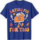 Eating Pumpkin Pie For Two Thanksgiving Pregnancy Announcement - Black, Small, -Adults, Short Sleeve, , Thanksgiving, Pregnancy Announcement T-Shirt - T-Shirt | Royal