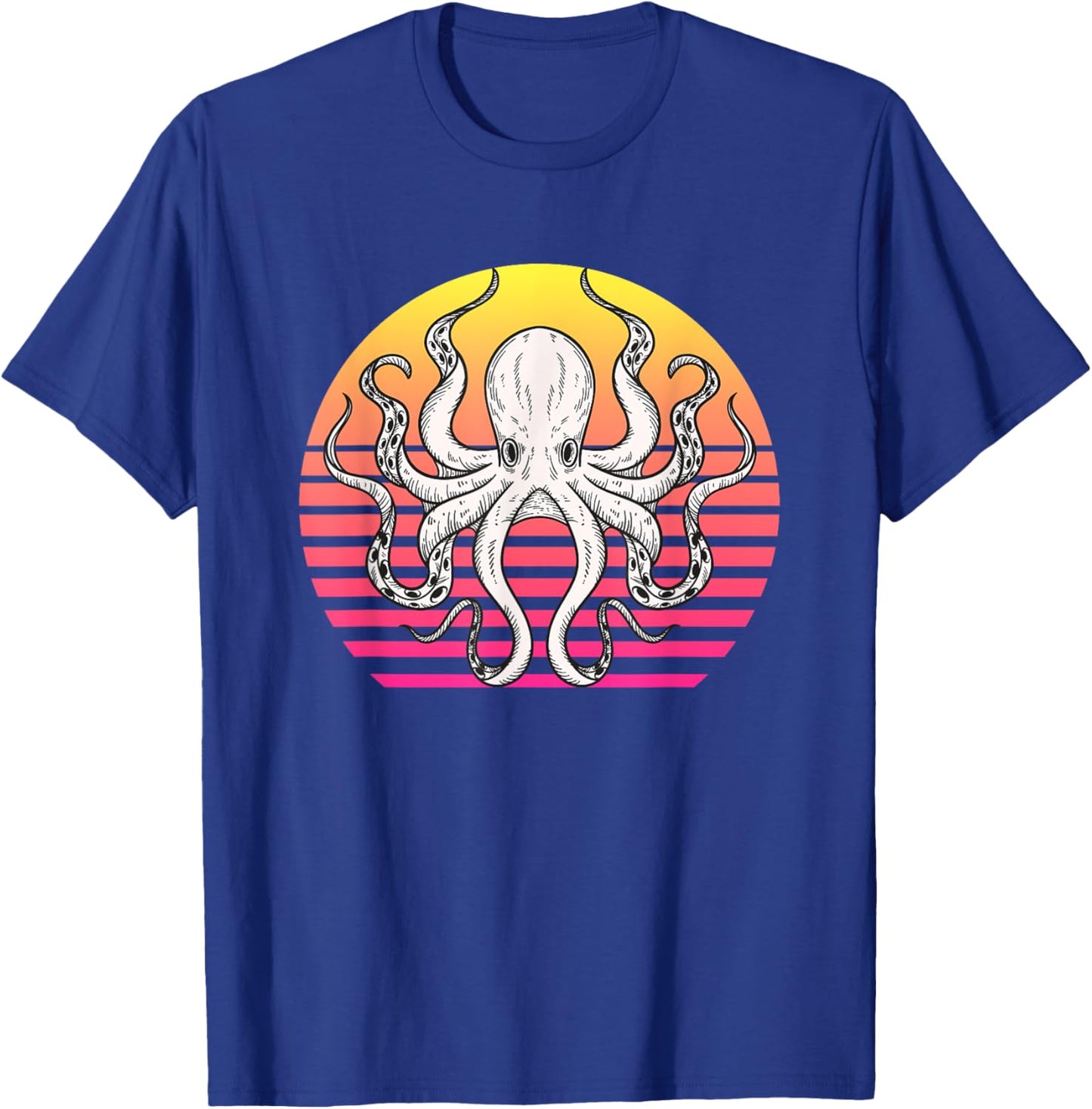 Octopus Retro Gift or Boys T-Shirt - T-Shirt | Royal