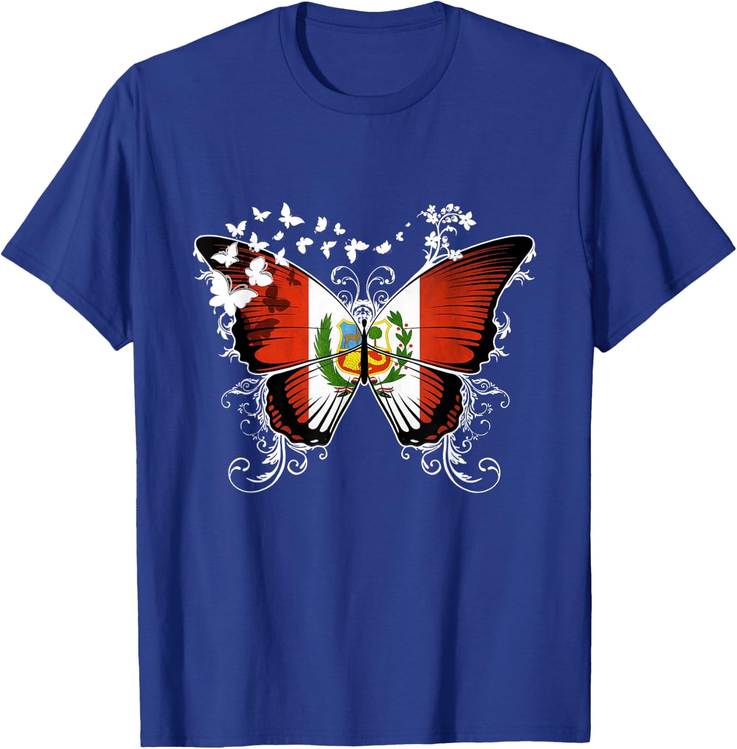 Peru Flag Peruvian T-Shirt - T-Shirt | Royal