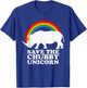 save the chubby unicorns rainbow Save the Rhino Day T-Shirt - T-Shirt | Royal