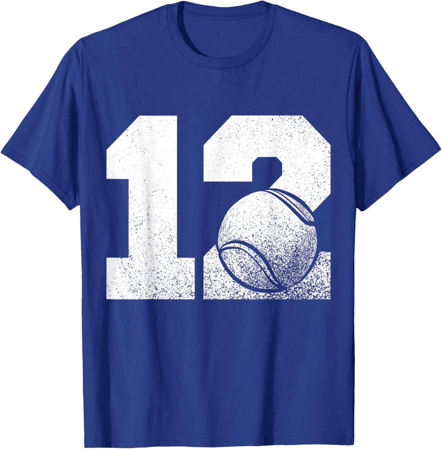 12th Birthday Boy Tennis Player Tennis 12 Years Old T-Shirt - T-Shirt | Royal