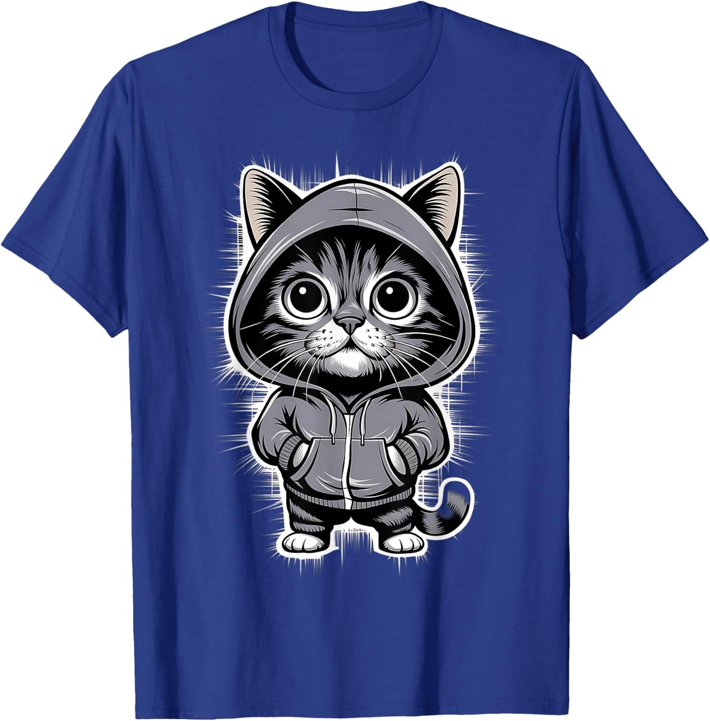 Adorable Cat Women Kids T-Shirt - T-Shirt | Royal