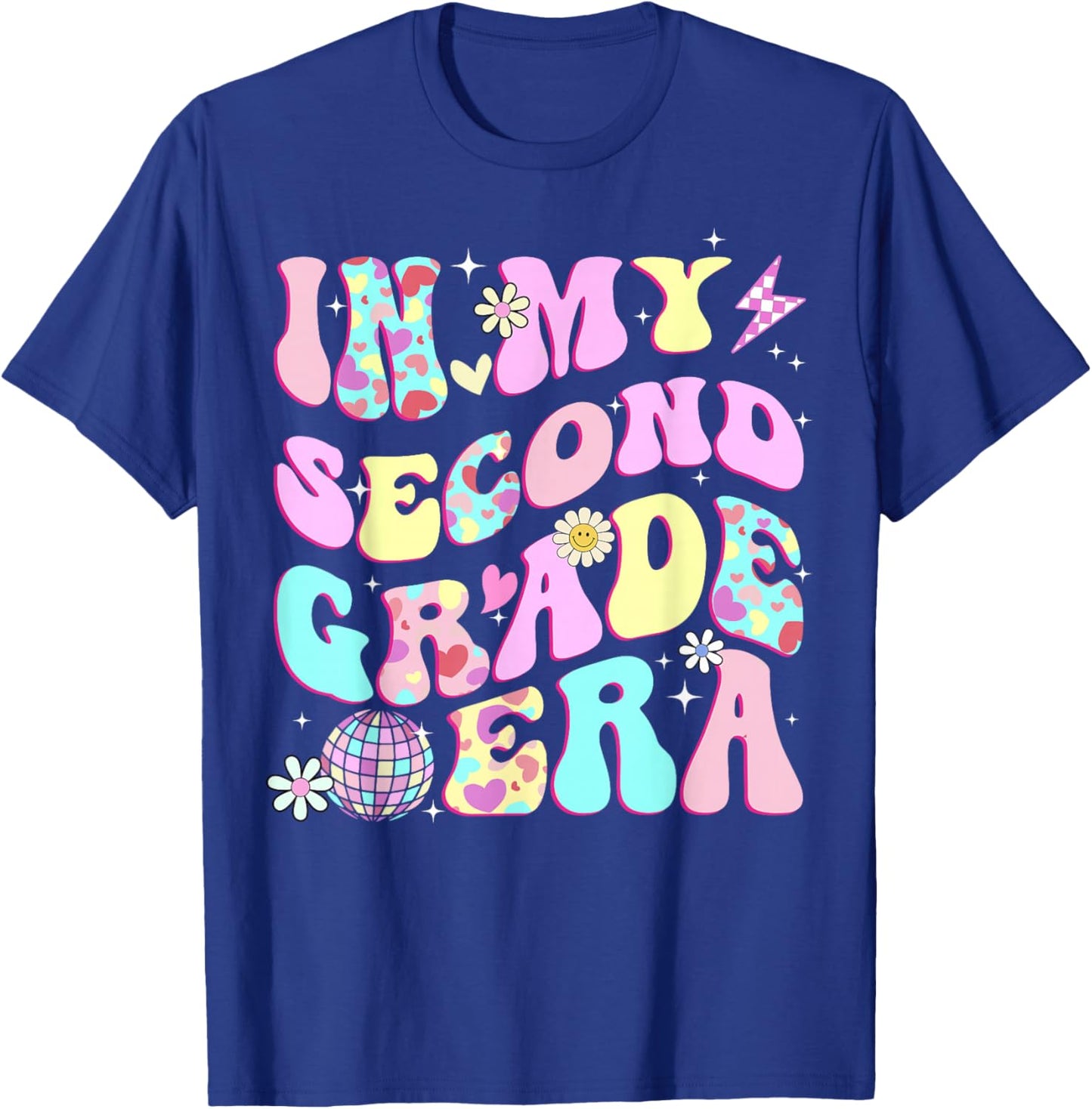 In My Second Grade Era Girl Back to School 2nd Grade Teacher T-Shirt - T-Shirt | Royal