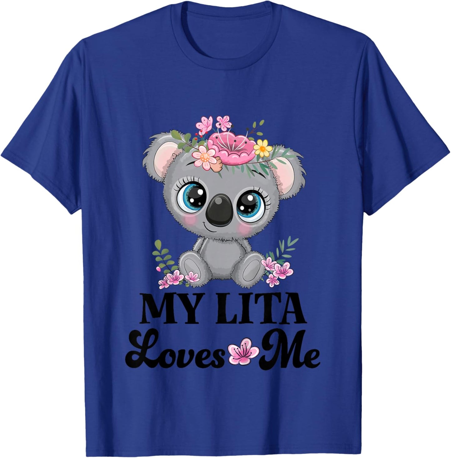 Kids My Lita Loves Me Granddaughter Koala T-Shirt - T-Shirt | Royal