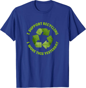 Funny Recycling Day Earth Day Recycle Logo Women T-Shirt - T-Shirt | Royal