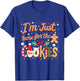 I'm Just Here for the Cookies Xmas Christmas Cookies Lovers T-Shirt - T-Shirt | Royal