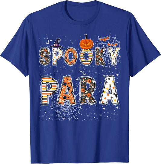 Spooky Paraprofessional Halloween Costume for Spooky Para T-Shirt - T-Shirt | Royal