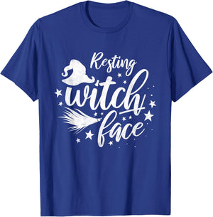 Resting Witch Face, Halloween T-Shirt - T-Shirt | Royal