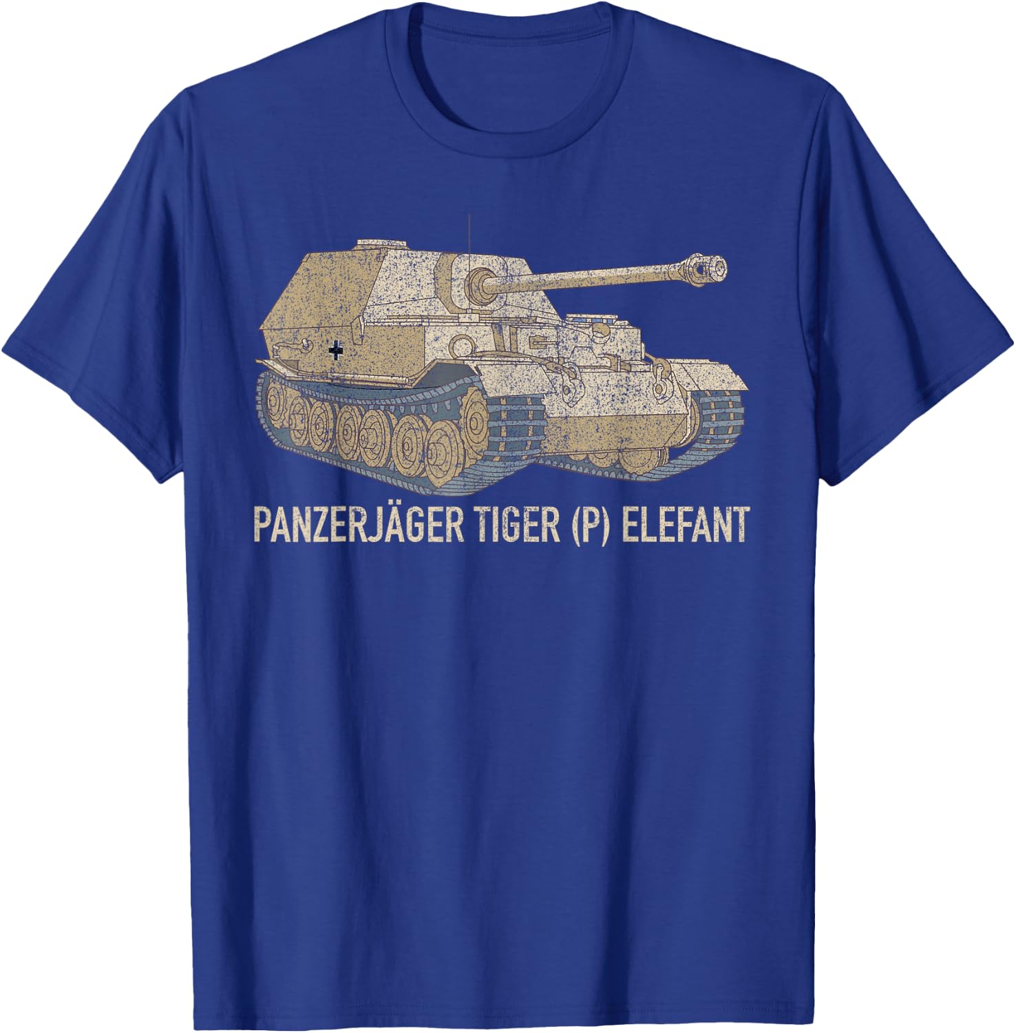 Elefant Tank Destroyer German WW2 Panzerjager Tiger T-Shirt - T-Shirt | Royal