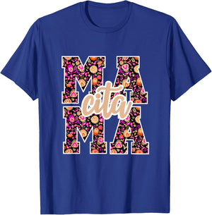 Mamacita Latina Women Modern Floral Aesthetic T-Shirt - T-Shirt | Royal