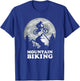 funny men cycling mountain bike MTB moon biking T-Shirt - T-Shirt | Royal