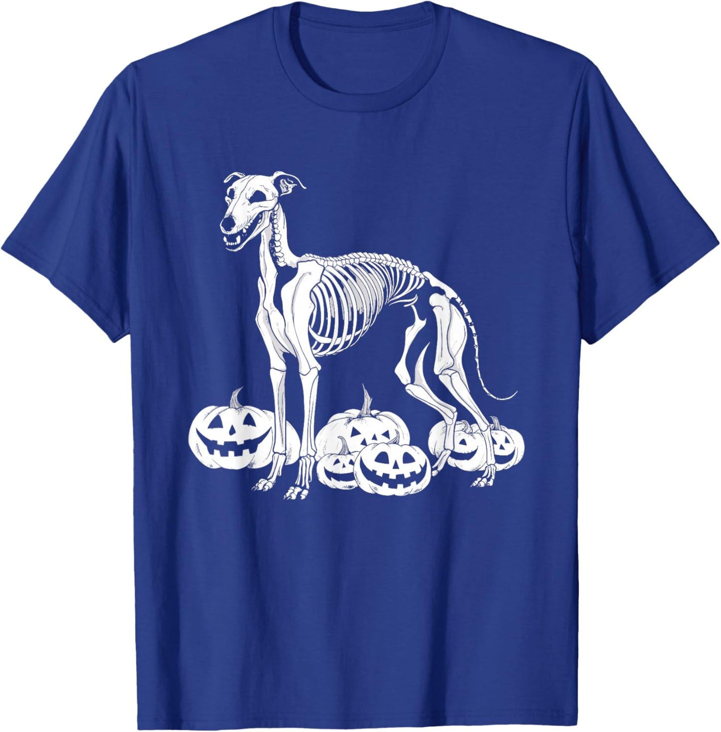 Whippet Skeleton Birthday Halloween Dog Kids T-Shirt - T-Shirt | Royal