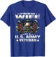 Proud Wife of A US Army Veteran Military Vet's Spouse T-Shirt - T-Shirt | Royal