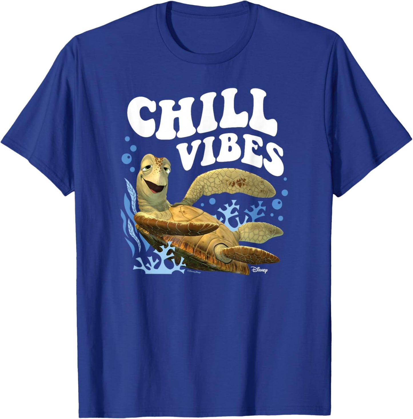 Finding Nemo - Crush Chill Vibes T-Shirt - T-Shirt | Royal