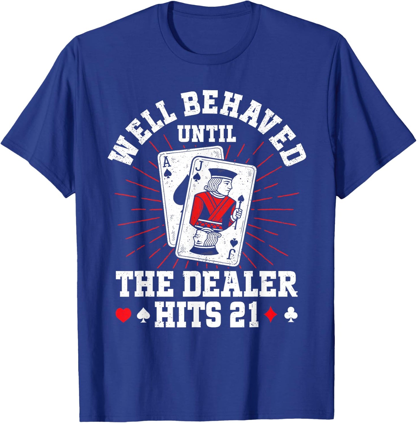 Black Jack Funny Casino Card Game T-Shirt - T-Shirt | Royal