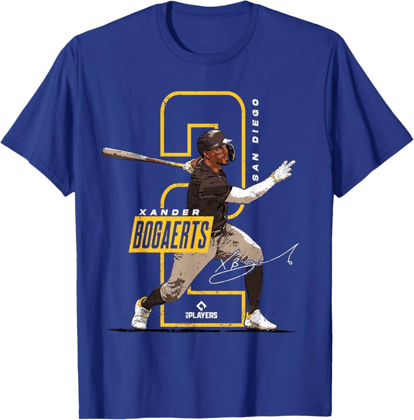Xander Bogaerts | San Diego Baseball Players | MLBXBO3002 T-Shirt - T-Shirt | Royal
