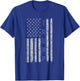 Police Thin Blue Line Trump American Flag USA T-Shirt - T-Shirt | Royal