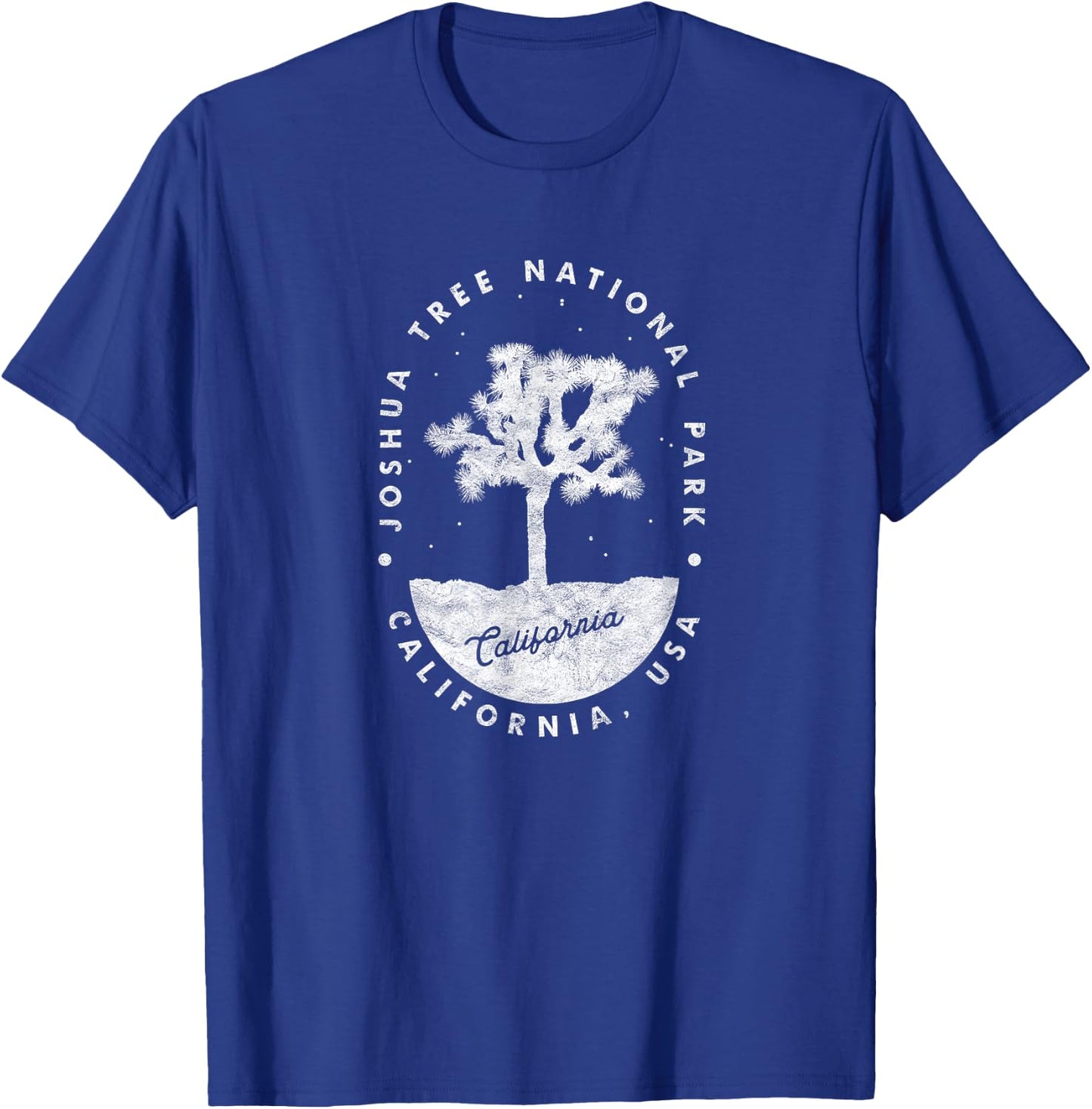 Joshua Tree National Park Night Retro Hipster T-Shirt - T-Shirt | Royal