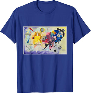 Kandinsky Yellow-Red-Blue Abstraction Art Contemporary T-Shirt - T-Shirt | Royal