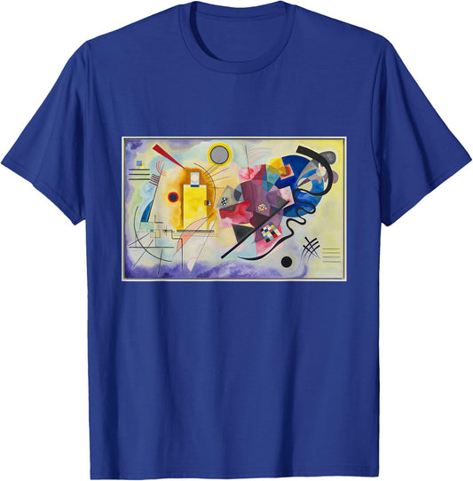 Kandinsky Yellow-Red-Blue Abstraction Art Contemporary T-Shirt - T-Shirt | Royal