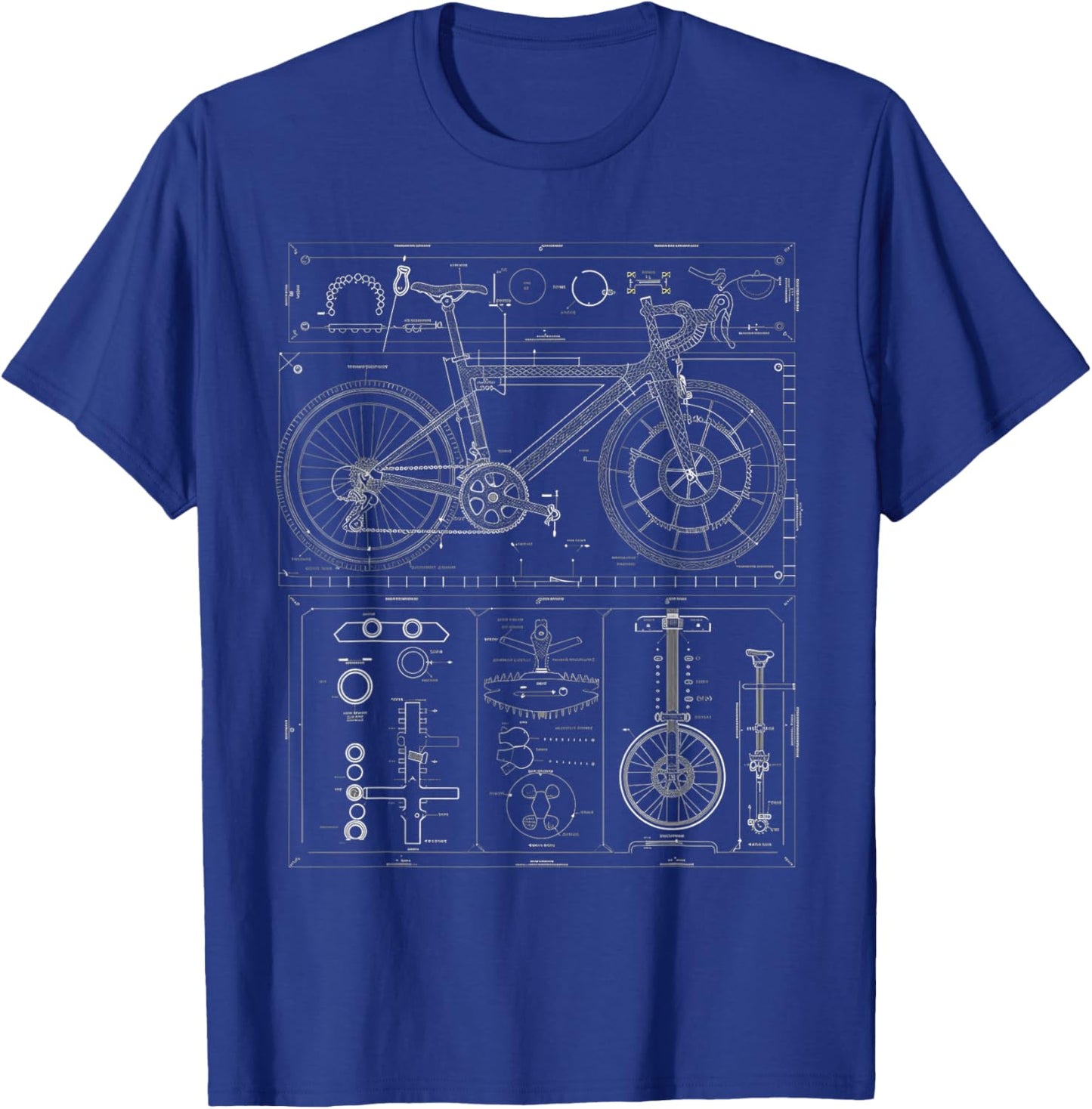 Bicycle gearbox diagram T-Shirt - T-Shirt | Royal