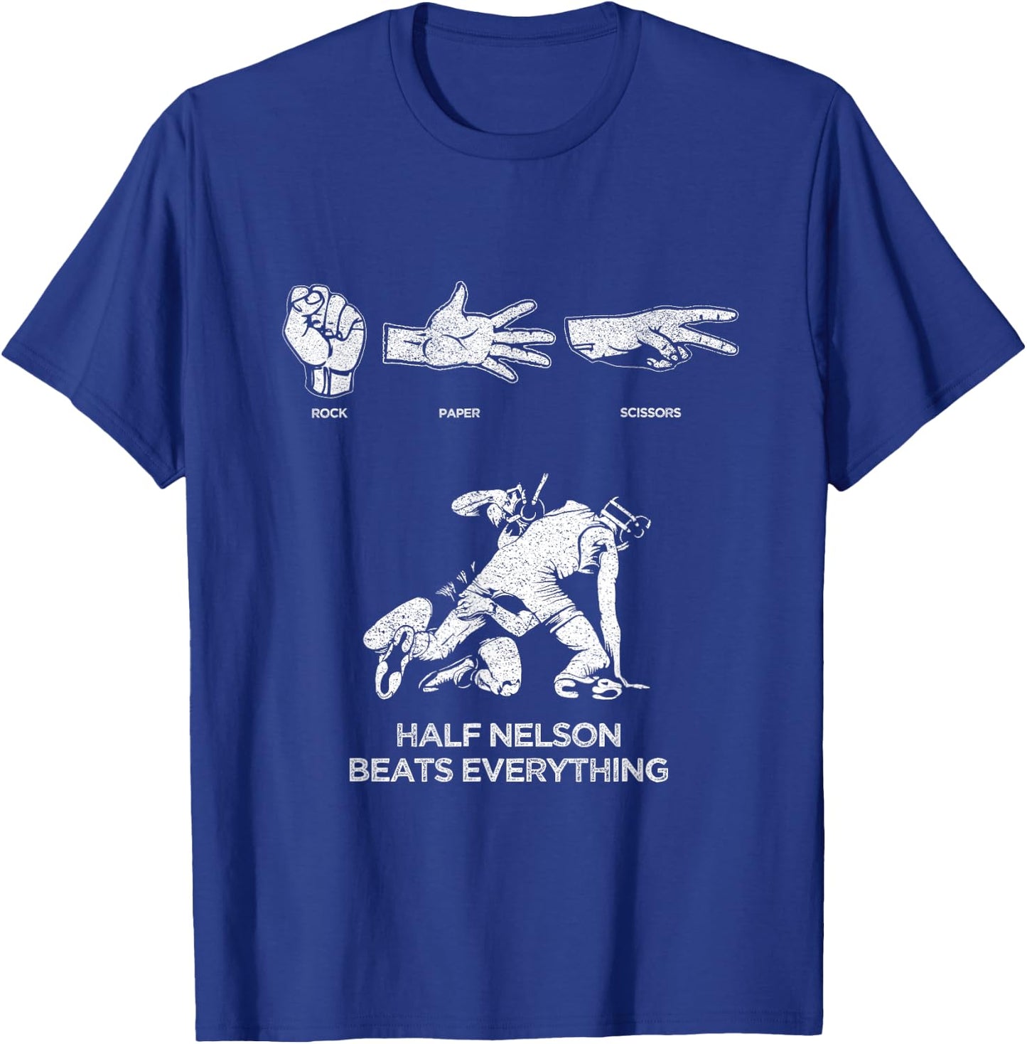 Rock Paper Scissors USA Wrestling for Boys, Men & Girls T-Shirt - T-Shirt | Royal