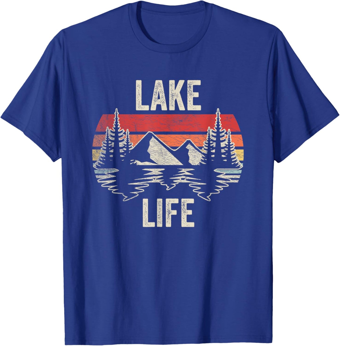 Vintage Lake life Shirt Wildlife Vacation Camper Love Lake T-Shirt - T-Shirt | Royal