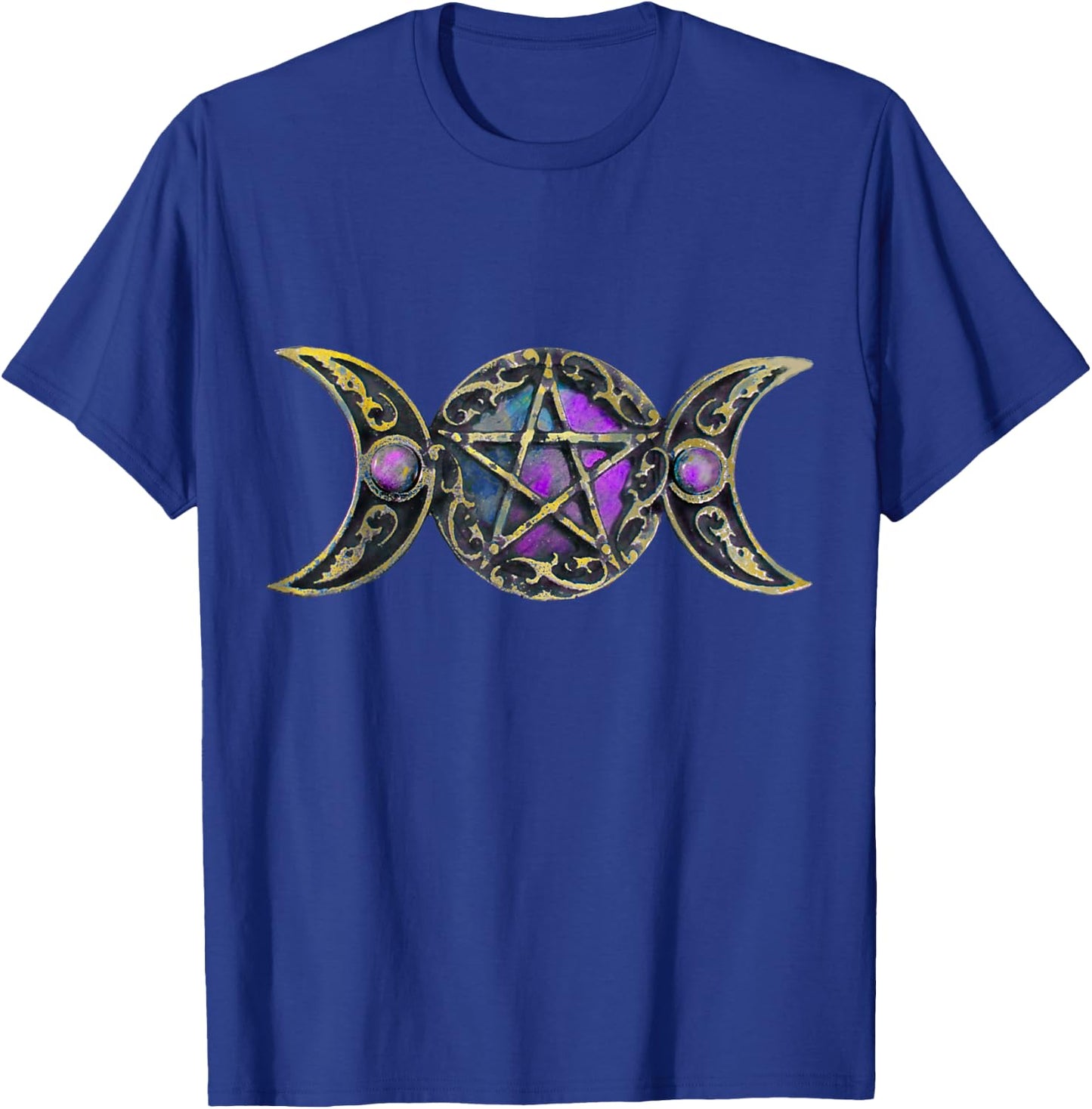 Triple Moon Symbol Goddess T-Shirt - T-Shirt | Royal