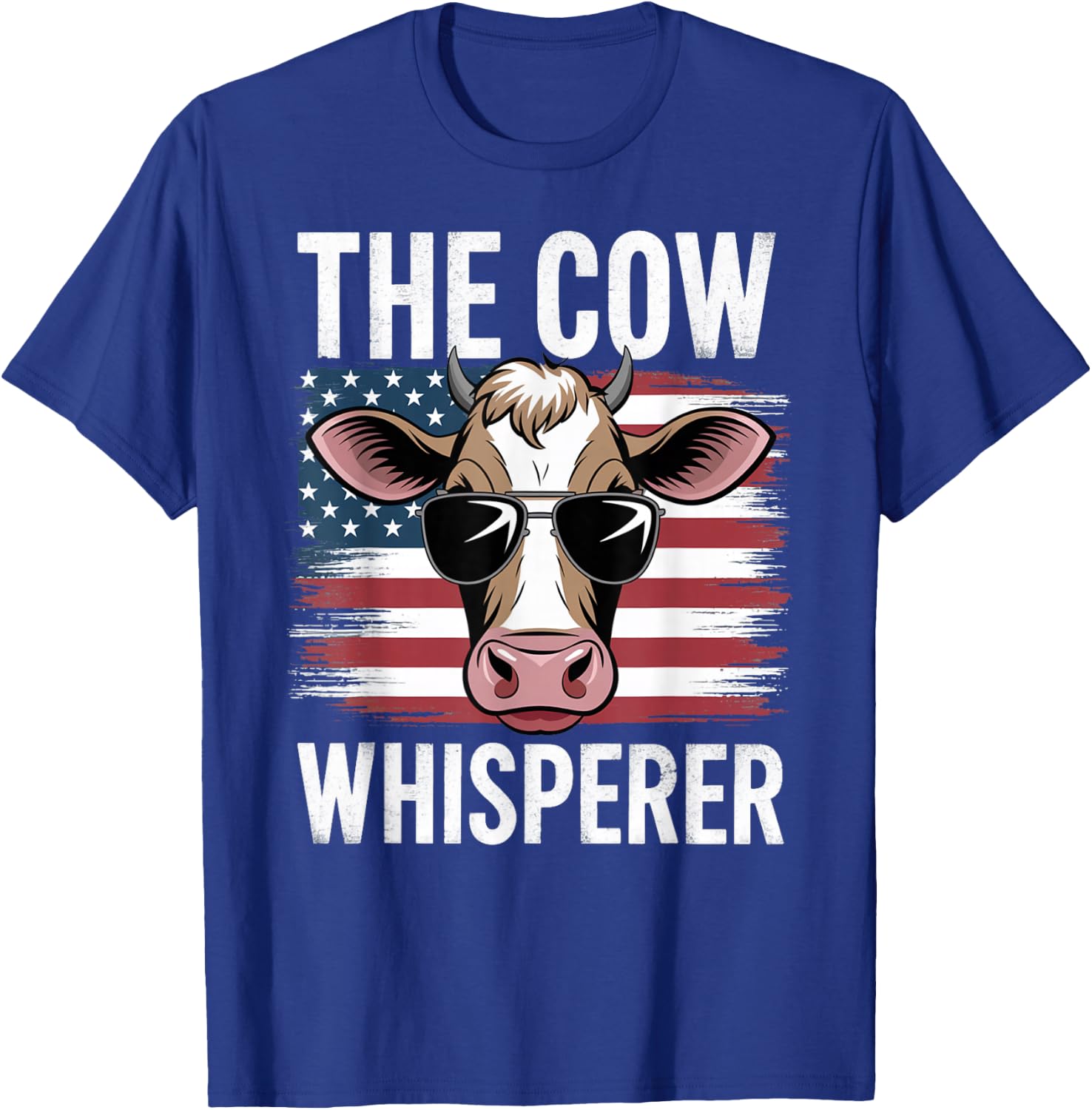Men Women The Cow Whisperer Farmer Animal Farm Funny T-Shirt - T-Shirt | Royal