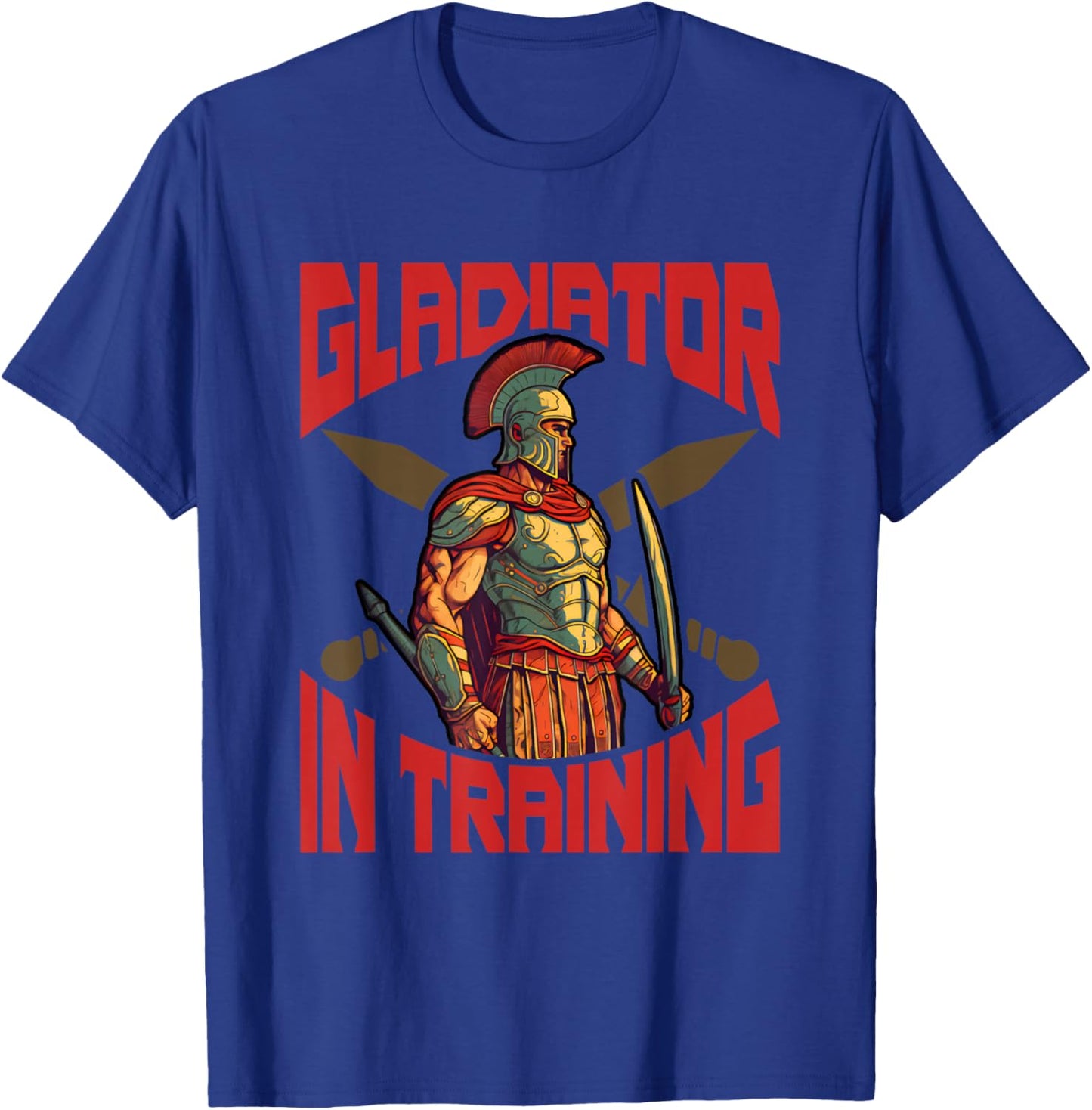 Gladiator in Training Workout Motivation Ancient Rome SPQR T-Shirt - T-Shirt | Royal