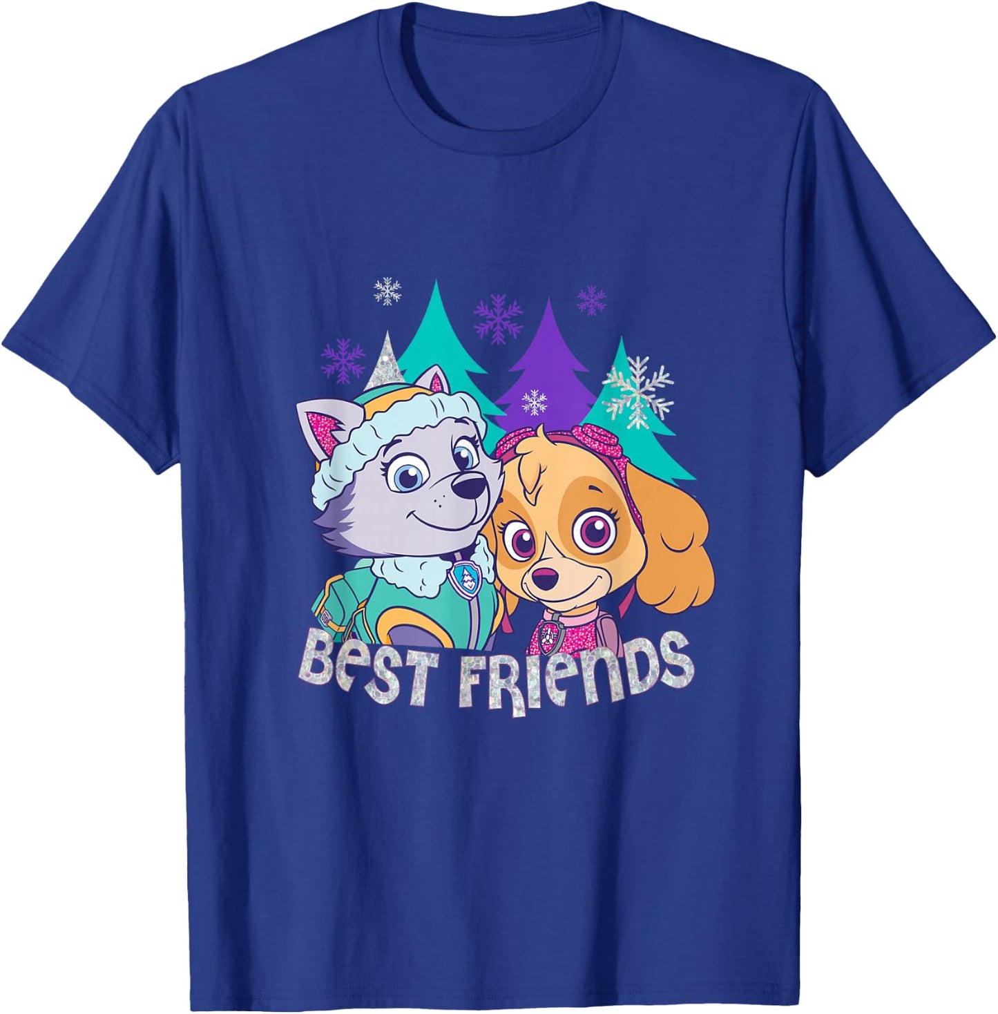 Paw Patrol Skye And Everest Best Friends T-Shirt - T-Shirt | Royal